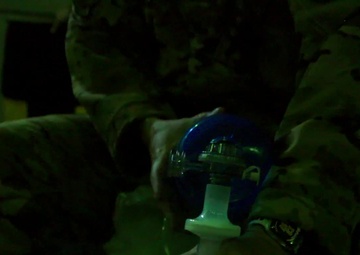 167th AES perform a simulated medevac about a C-17 Globemaster III