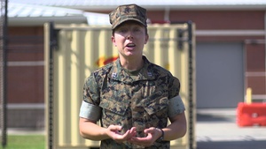Capt. Christina Renew addresses Naval Academy Midshipman