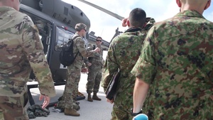Soldiers, Airmen, and JGSDF receive medical training