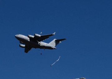 B-Roll of 180 fps US Army JFEO Paradrop during Exercise Talisman Sabre 21
