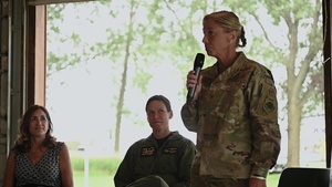 24 SOW Vice Commander Delivers Remarks to Young Women at EAA AirVenture OshKosh