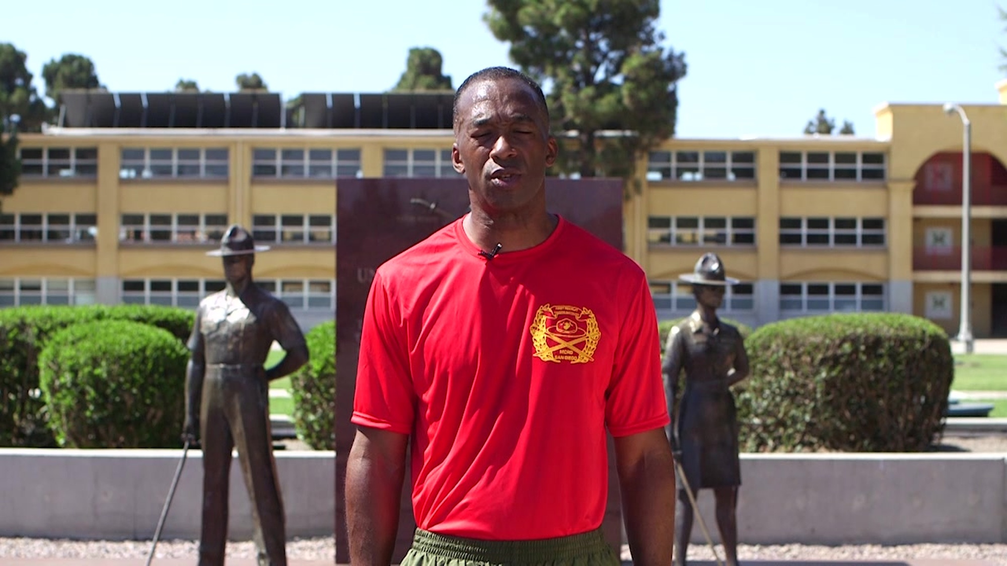 New Marines with Charlie Company, 1st Recruit Training Battalion, participate in a motivational run at Marine Corps Recruit Depot, San Diego, July 29, 2021. Following graduation on July 30, the new Marines will be transported to Camp Pendleton, Calif., to begin their next phase of training. (U.S. Marine Corps video by Lance Cpl. Cristian G. Torres)