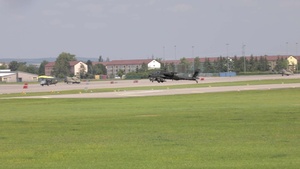 1st CAB Soldiers Take to the Sky for the First Time in an AH-64 Apache Helicopter