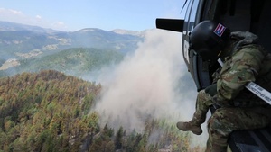 KFOR Aviation Assists Local Firefighting Efforts in North Western Kosovo