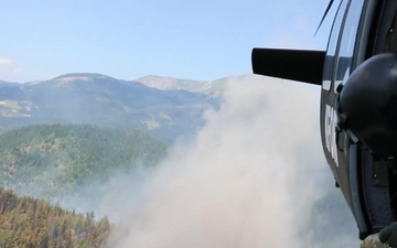 KFOR Aviation Assists Local Firefighting Efforts in North Western Kosovo