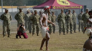 *Broll* TALISMAN SABRE 21: Smoking ceremony performed by Bindal Clan at Lavarack Barracks, QLD, Australia