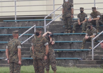 3d MLG Commanding General presents Navy and Marine Corps Medal to Sergeant Major David M. Potter