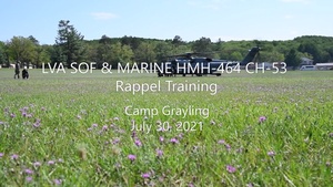 Latvian SOF & Marine HMH-464 CH-53 Rappel Training