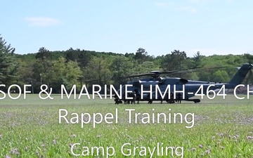 Latvian SOF &amp; Marine HMH-464 CH-53 Rappel Training