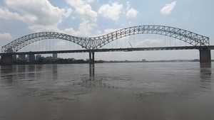 Sights around Memphis from the Mississippi River