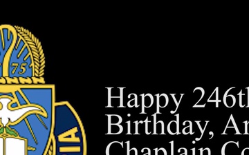 Army Chaplain Corps 246th Birthday