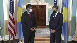 Secretary of State Blinken meets with President of Palau Surangel Whipps Jr