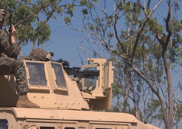 MRF-D conducts bounding during M240B machine gun live fire range *BROLL*