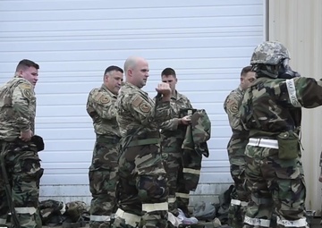 127th Wing stands up mock decontamination line