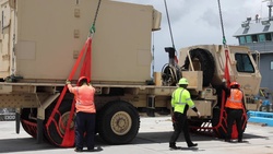 Ohio National Guard Soldiers ship Avenger Air Defense Systems to Tinian for Forager 21