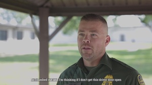 Border Patrol Agent Rescues Driver From Burning Vehicle
