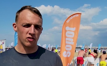 U.S. Soldiers participate in Sopot beach rugby tournament