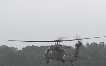 UH-60 Black Hawk helicopters at Fort Rucker, Alabama.