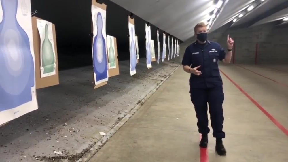 DVIDS Video Coast Guard Training Center Yorktown indoor gun range