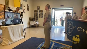 Chief Aviation Ordnanceman Kimber N. Dominguez Chief Petty Officer Pinning Ceremony