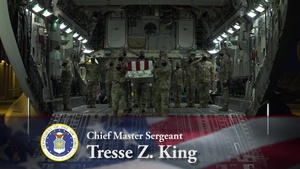 Air Force Chief Master Sgt. Tresse Z. King - Dignified Transfer
