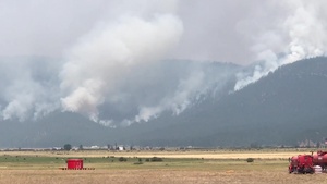 California National Guard Soldiers Provide TCPs at Greenville Fire