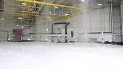 Rapid Expanding Foam Fire Suppression System Test at Sumpter Smith (time lapse)