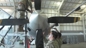 MQ-9 maintenance at Northern Strike 21