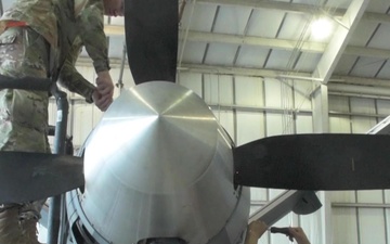 MQ-9 maintenance at Northern Strike 21