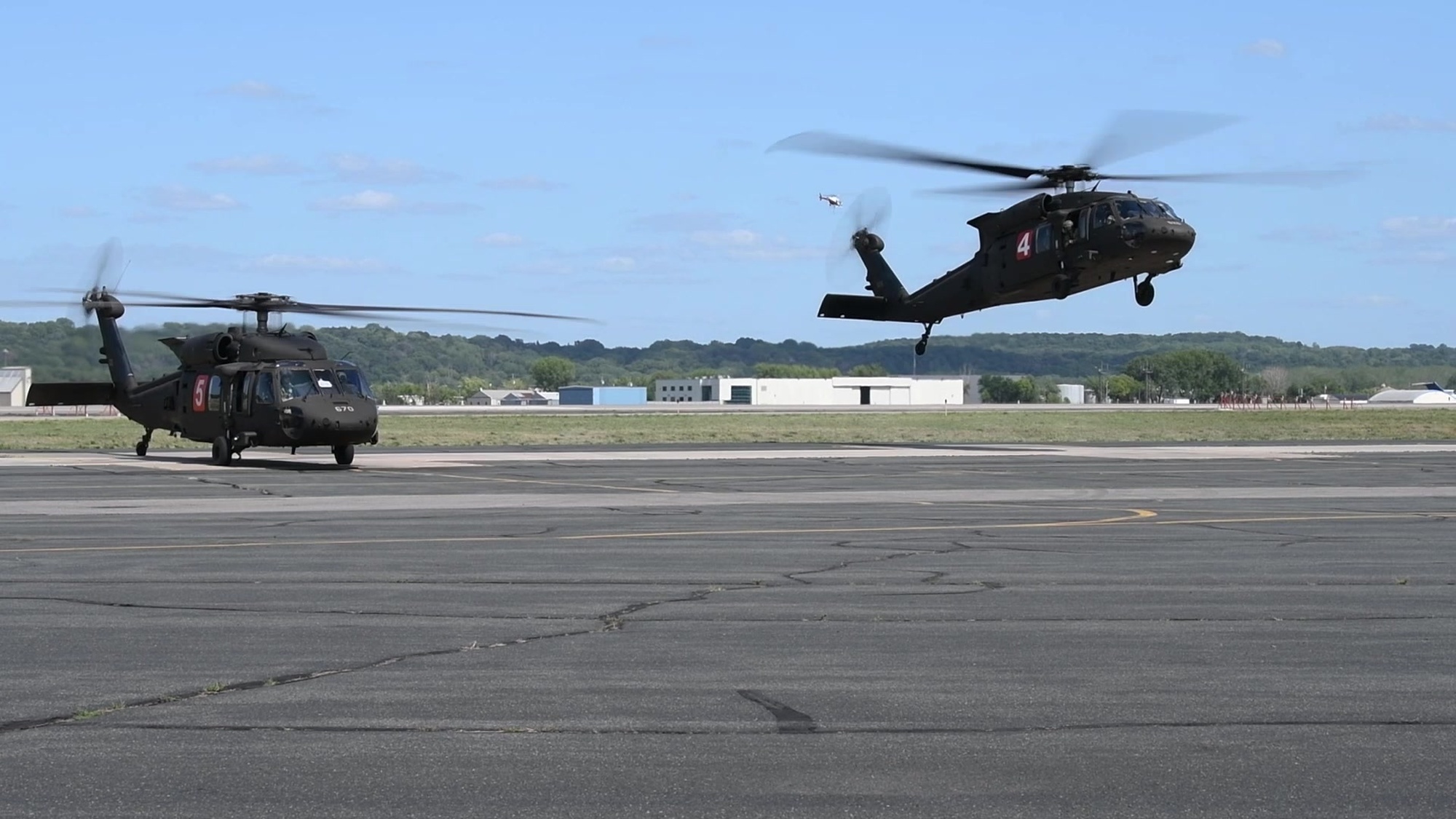 The Minnesota National Guard’s St. Paul-based 2-147 Assault Helicopter Battalion is sending two UH-60M Black Hawk helicopters with Bambi water buckets and two Heavy Expanded Mobility Tactical Trucks (HEMTTs) with fueling capability, and the Duluth-based 148th Fighter Wing is sending one fuel truck to Northern Minnesota to provide support to Minnesota Department of Natural Resources wildfire activities by providing aerial fire suppression capabilities. Sixteen soldiers and two airmen will be activated in support of this mission.