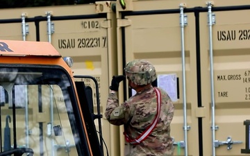 Atlantic Resolve logistic support for 1st Infantry Division