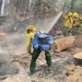 Cal Guard handcrew works Dixie Fire
