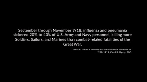 The U.S. Military and the Influenza Pandemic of 1918-1919