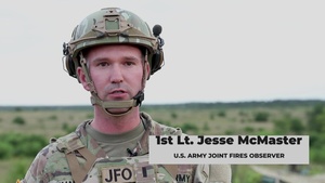 U.S. Army and Croatia Land Forces Fire Support Team