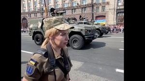 SOCEUR Commander, Maj. Gen. Tabor Attending the 30th Anniversary of Ukrainian Independence Parade
