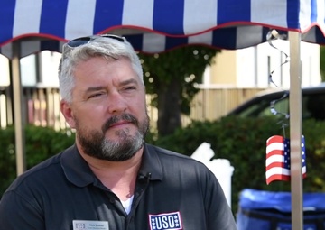 Vicenza USO troop lunch B-Roll