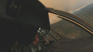 California Air National Guard provides aerial fire fighting support for Dixie and Caldor Fires