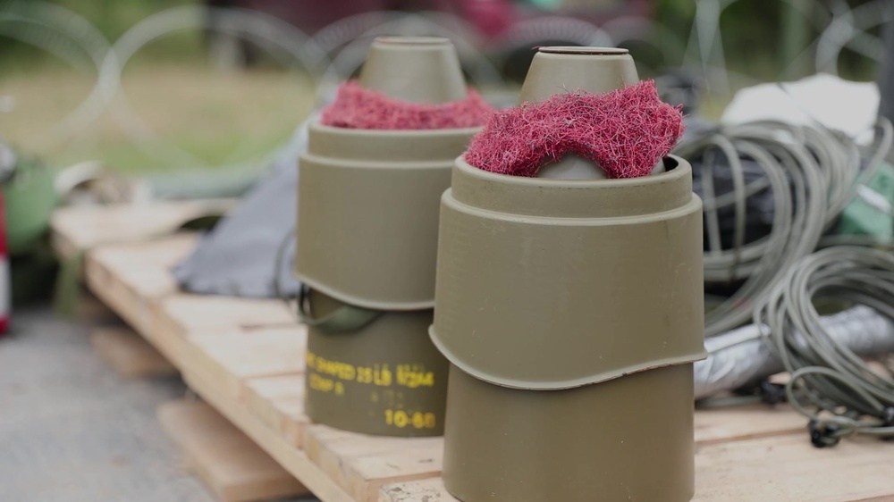 DVIDS - Video - Battle Group Poland counter-mobility demolition training