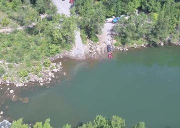 W.Va. TAG and W.Va. Homeland Security Cabinet Secretary tour training from the air