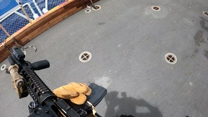 B-Roll - FRP Marines Fast Rope into Live Fire Deck Shoot