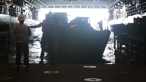 B-Roll - LCAC Drills on the USS New Orleans