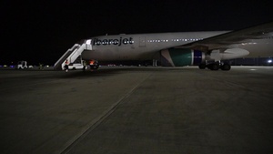 First U.S. Bound Flight Carrying Evacuees from Afghanistan Depart Naval Station Rota - B-ROLL
