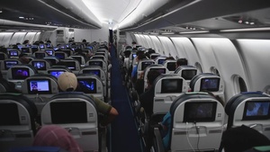 First U.S. Bound Flight Carrying Evacuees Depart NAVSTA Rota