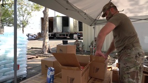 Drive-Up Supply Distribution Center For Hurricane Ida Survivors