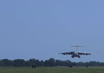 C-17 conducting routine flight maneuvers in WV