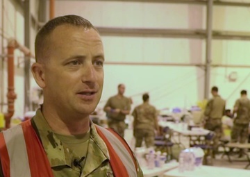 Service Members Come Together to Support Afghanistan Evacuation Efforts in Qatar