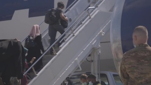 Afghan evacuees depart Ramstein for U.S.