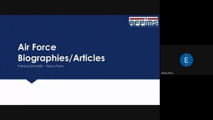 Air Force Biographies Webinar