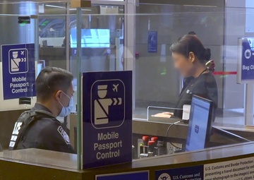 CBP Simplified Arrival b-roll and soundbites.