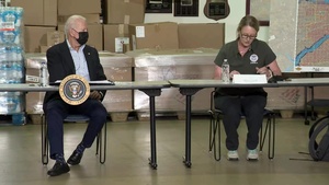 President Biden Receives a Briefing from Local Leaders on the Impacts of Hurricane Ida